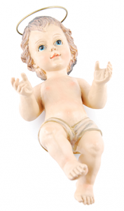 Figurita de cerámica de Niño Dios.