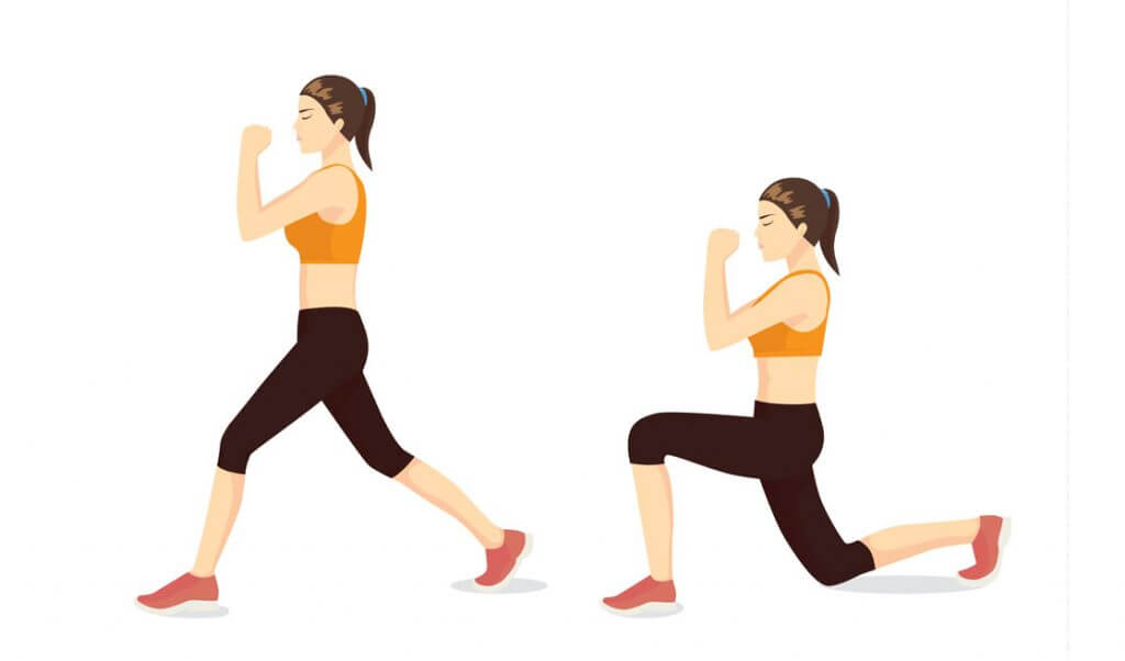 lunges técnica ejercicio