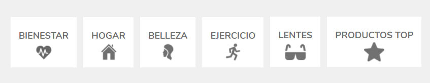 Comprar en línea categorías