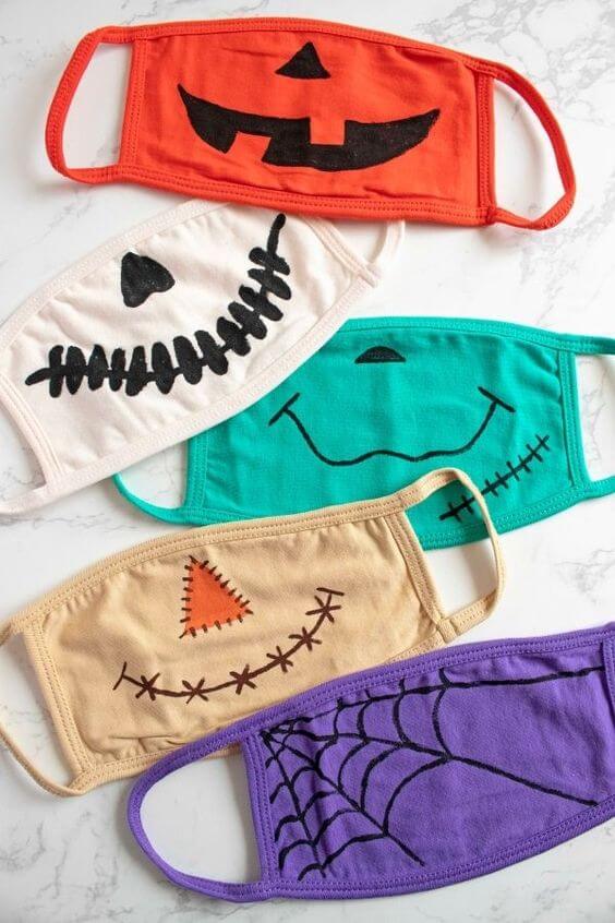 Cubrebocas de halloween