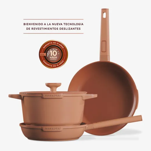 inova - Batería De Cocina Terracoat 