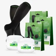 Green Marvel Legs 3 Pares + 2 Bálsamo Herbal Green Marvel 250g
